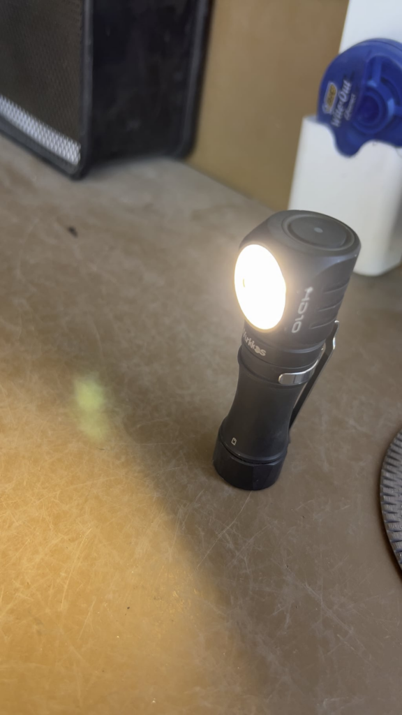 Help flashlight took a fall won’t turn off