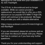 Just wanted to share my recent warranty experience with Acebeam.