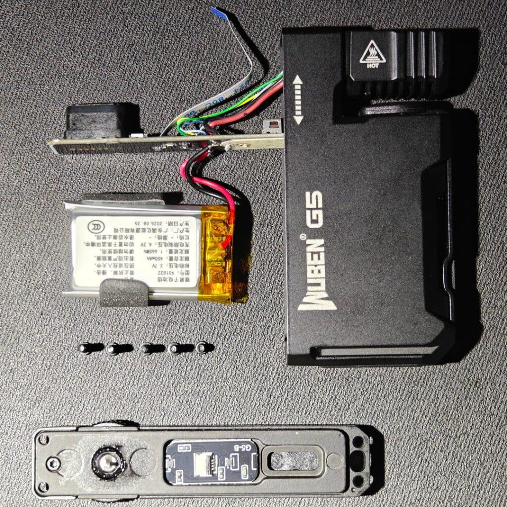 Wuben G5 teardown and possible battery upgrade