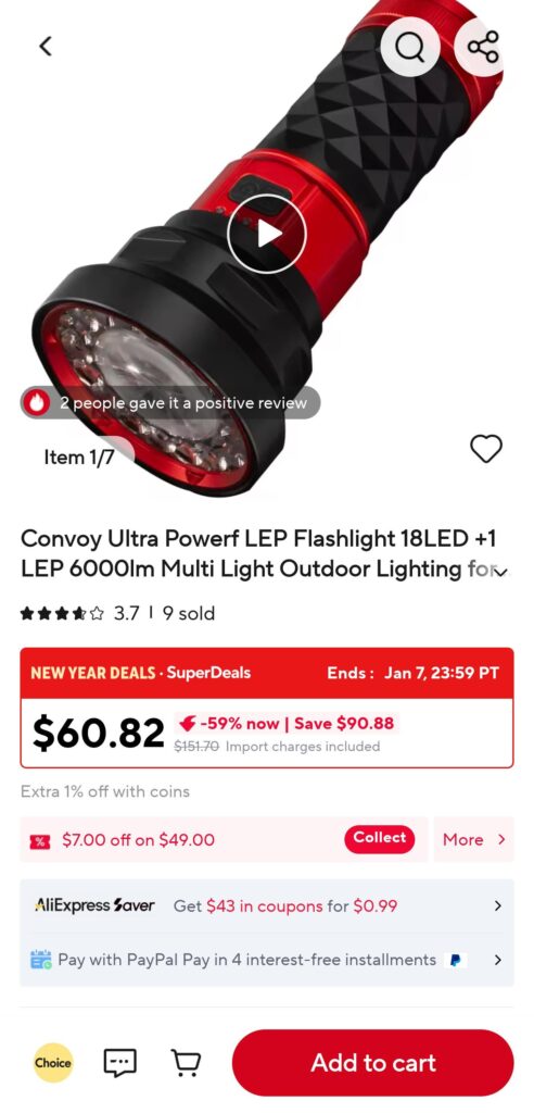 Is this Simon's Convoy flashlight?