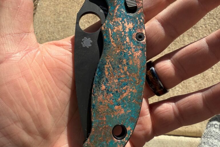 Forced Patina on my Manix 2 Salt
