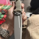 HOKC cougar; got this bad boy for Christmas. 4.7 inch D2 blade