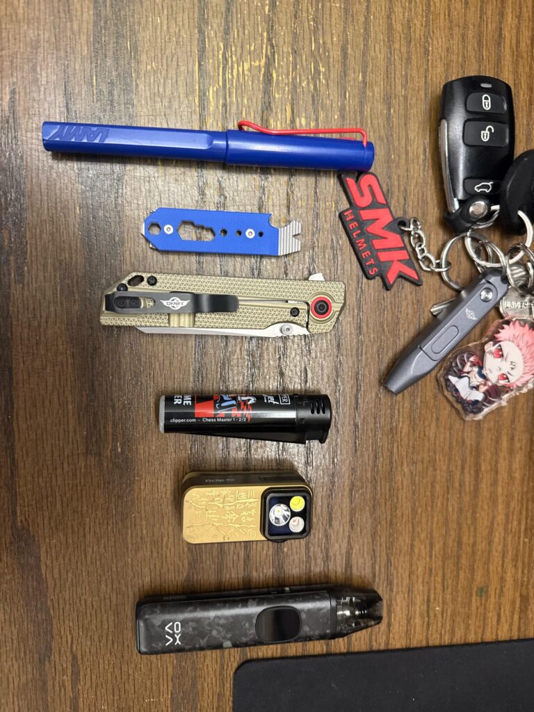 My daily edc as a uni student and camping enthusiast