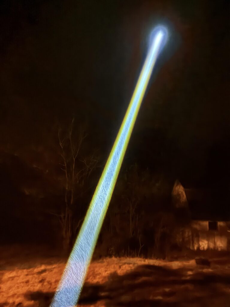 Obligatory foggy night lightsaber beans