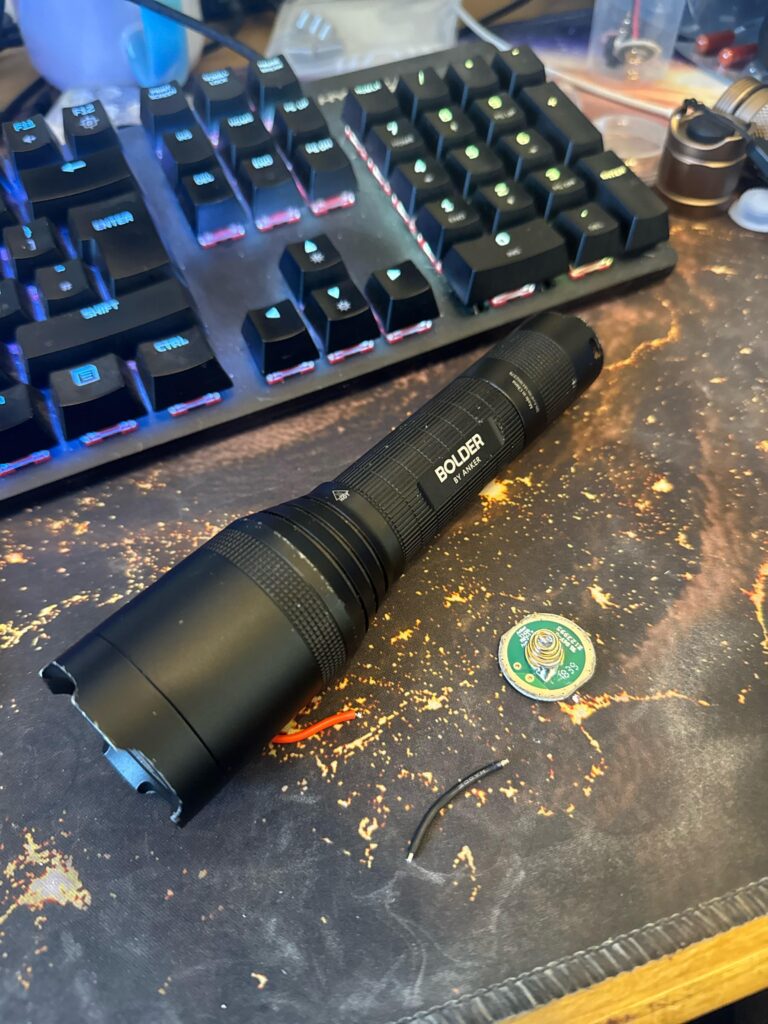 Fitted a new driver to an old torch