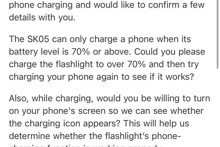 Loop Gear support says power bank only works above 70% battery… am I missing something?