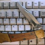 How do I clean my dad's old knife?