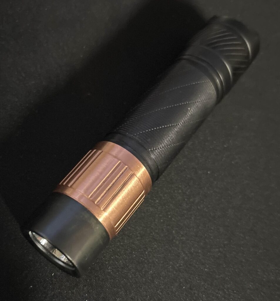 My first try at Black anodizing - Convoy S21G Copper Ti