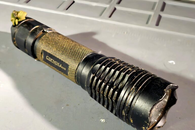 Convoy M21B after field testing, not a shelf queen