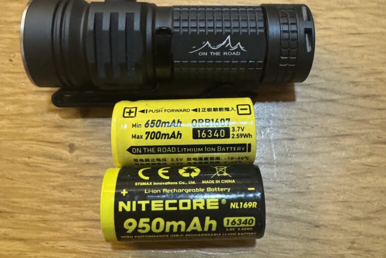 Why slightly longer Nitecore 16340 battery not working?