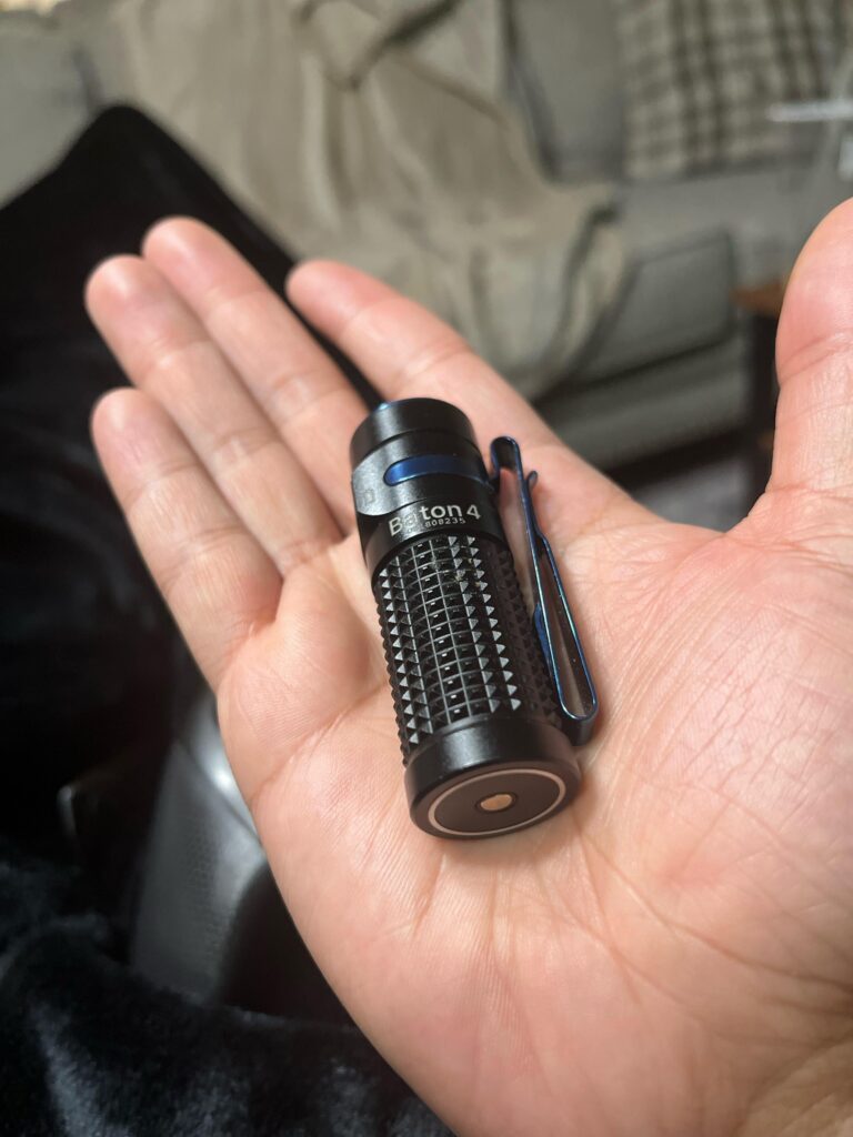 When the TSA agent leaves an Olight in your wife’s checked bag