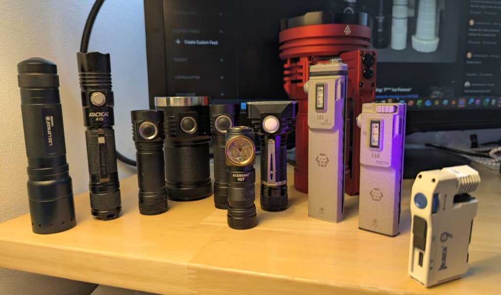 How have your EDC flashlights changed over the years?