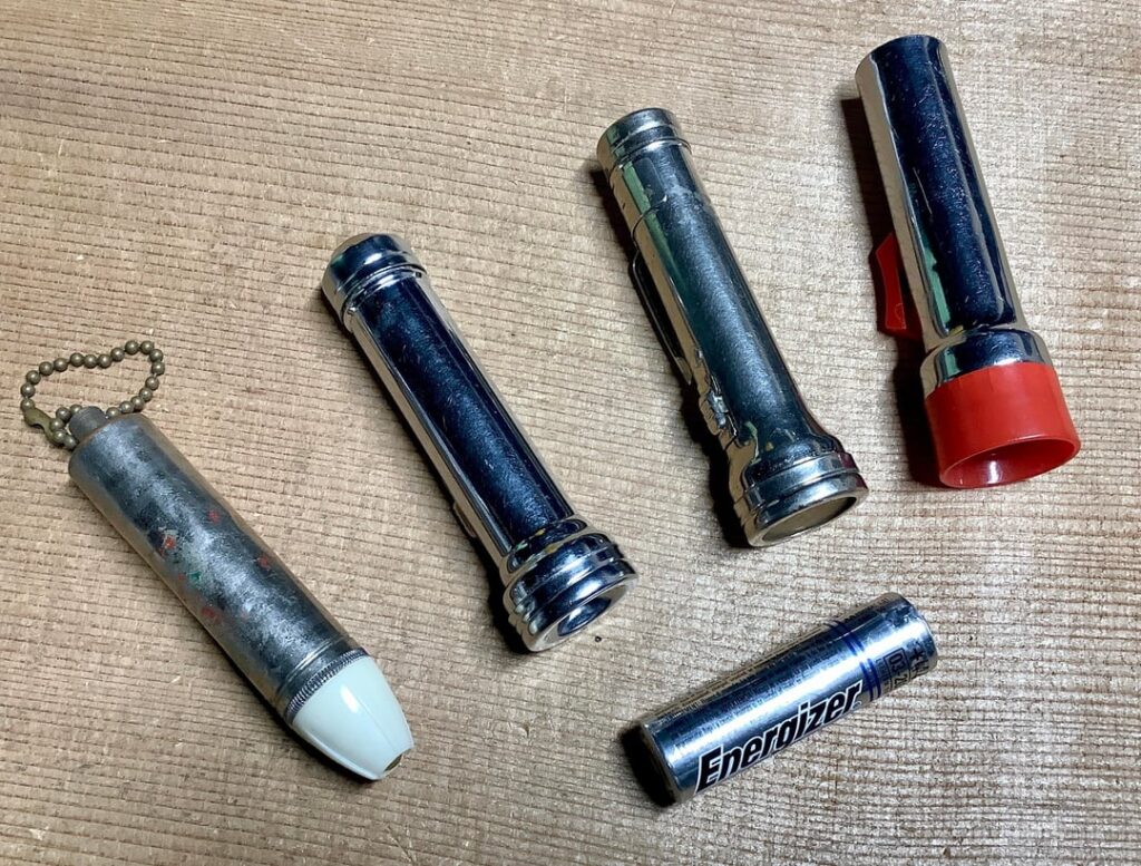 AA pocket lights...the old and new
