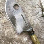 Joker Blade Works Big Eye. O1 steel, combo burlap glow micarta. One of my favorite knives