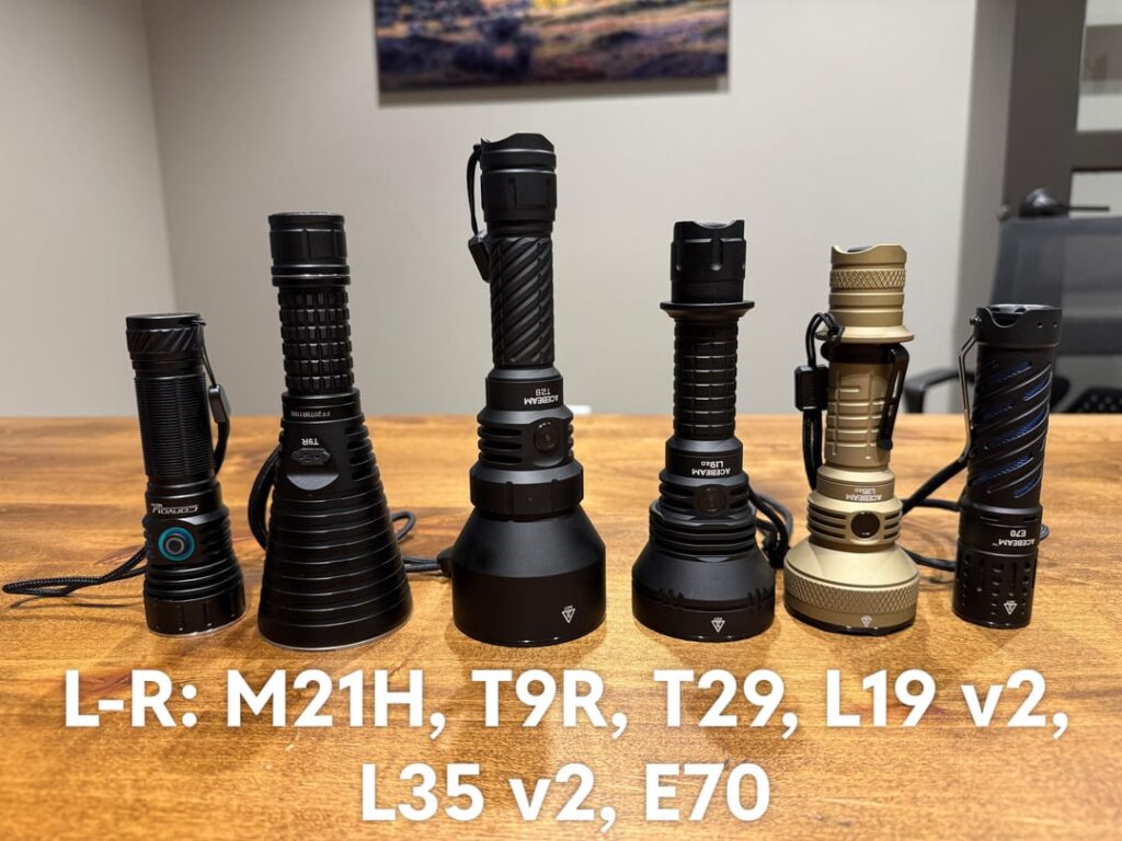 [NLD] Acebeam T29 - Comparisons & Beamshots