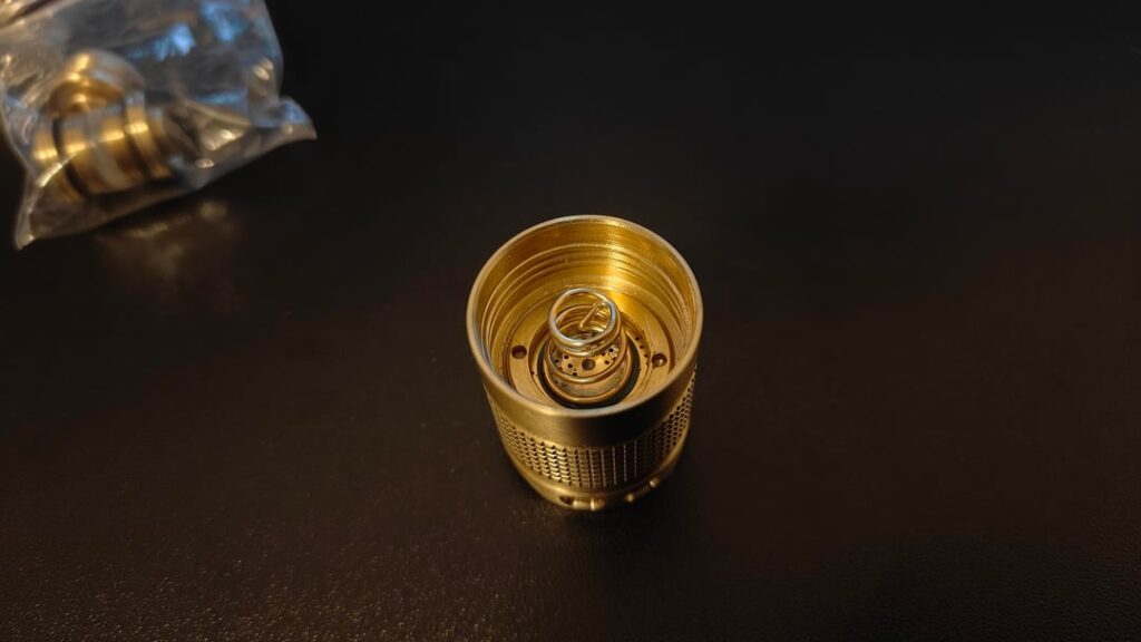 Convoy S2+ brass lighted switch and brass button mod step by step