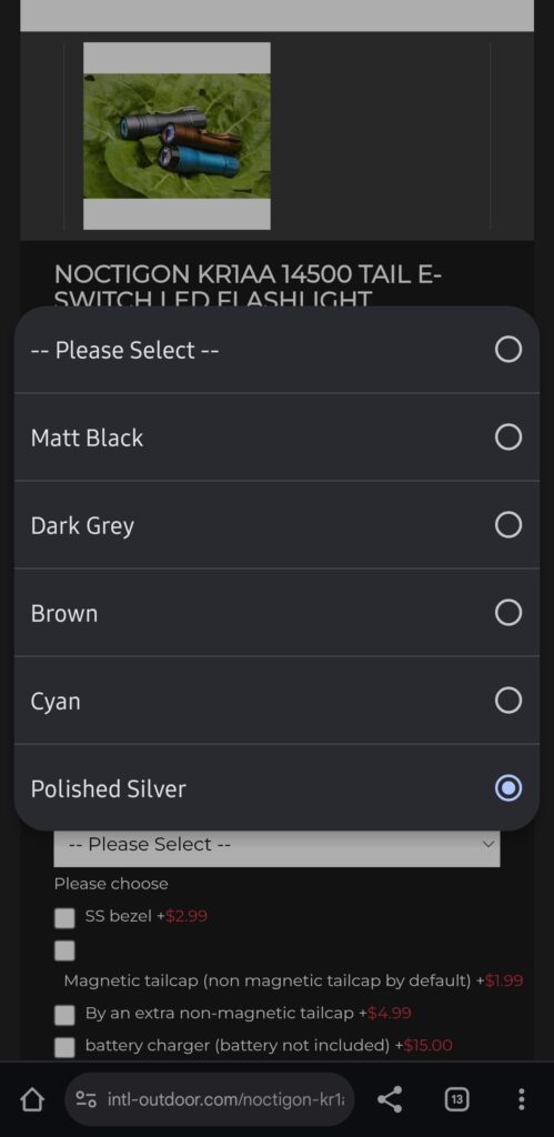 Polished Silver KR1AA is live