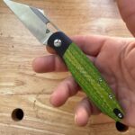 NKD TuyaKnives Be Seaxy Green CF and Ti+