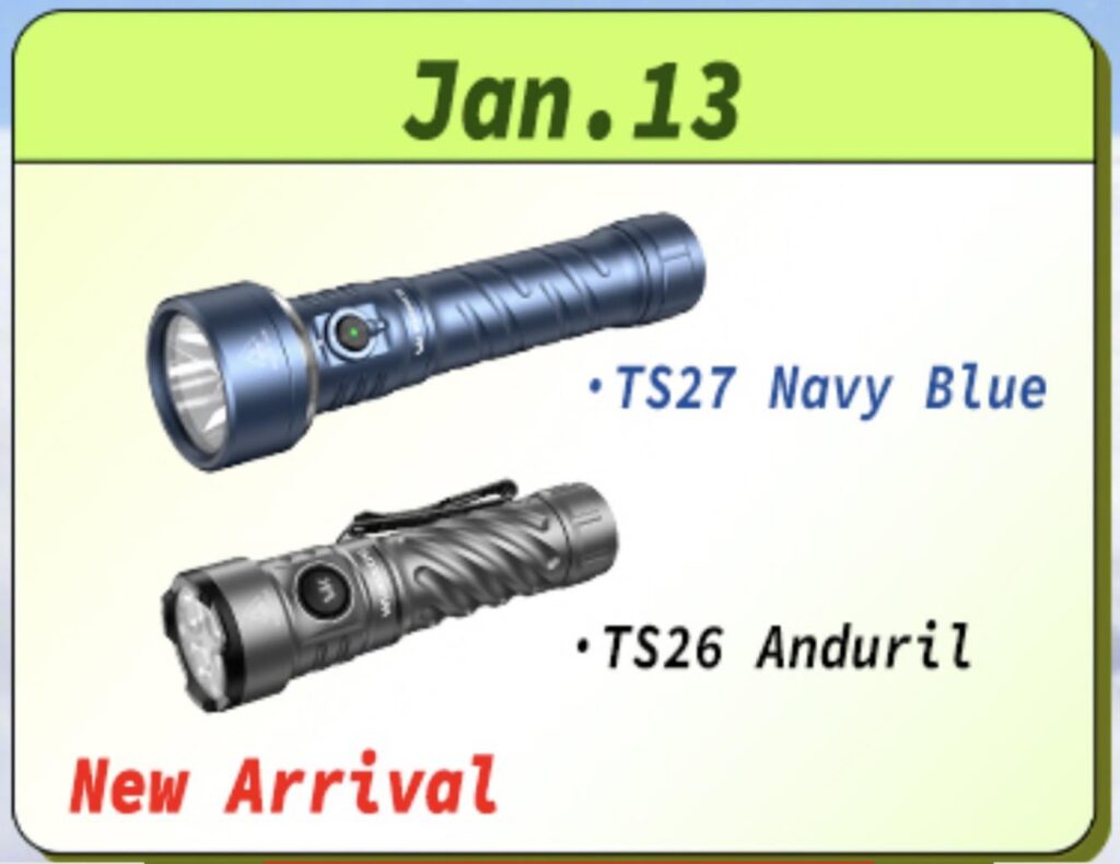 [PSA] Wurkkos TS26 Anduril will premiere on January 13
