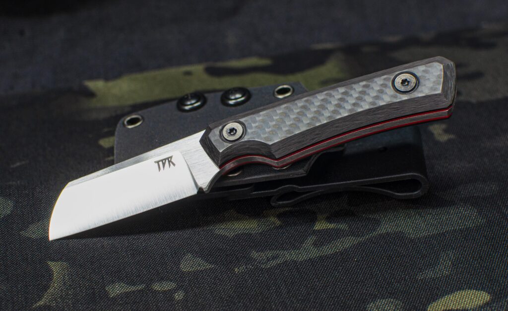 First one I finished this year! Cable splicing knife in Magnacut and carbon fiber