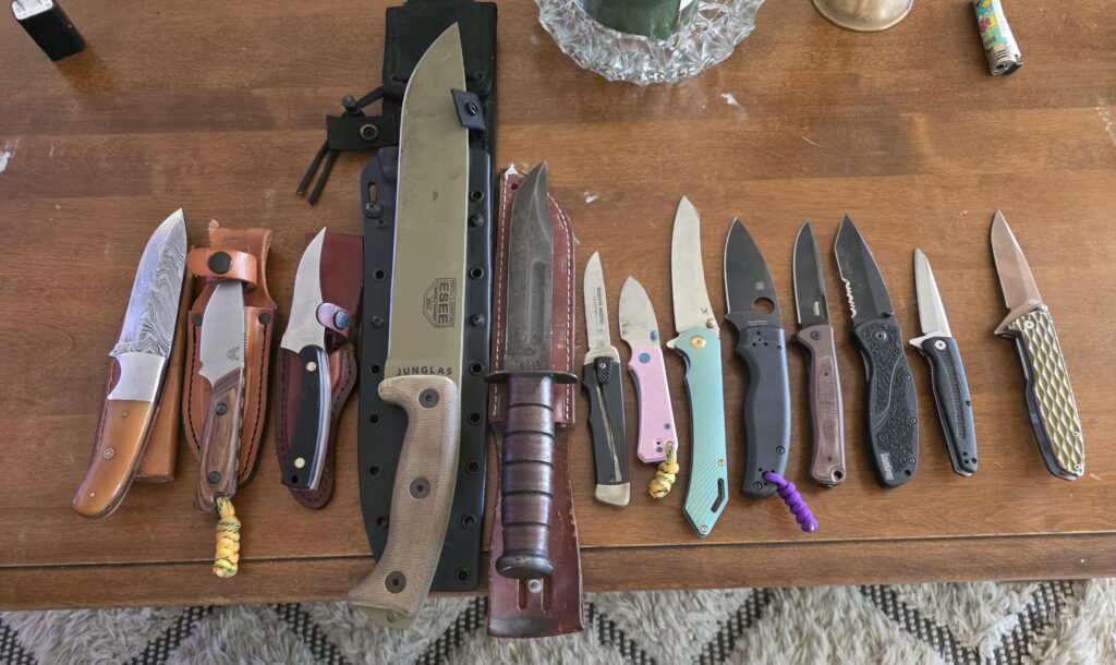 My humble collection of good and not so good knives. Some gifted, some bought.
