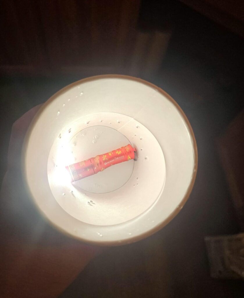 Olight i3E definitely lives up to the IPX8 Rating
