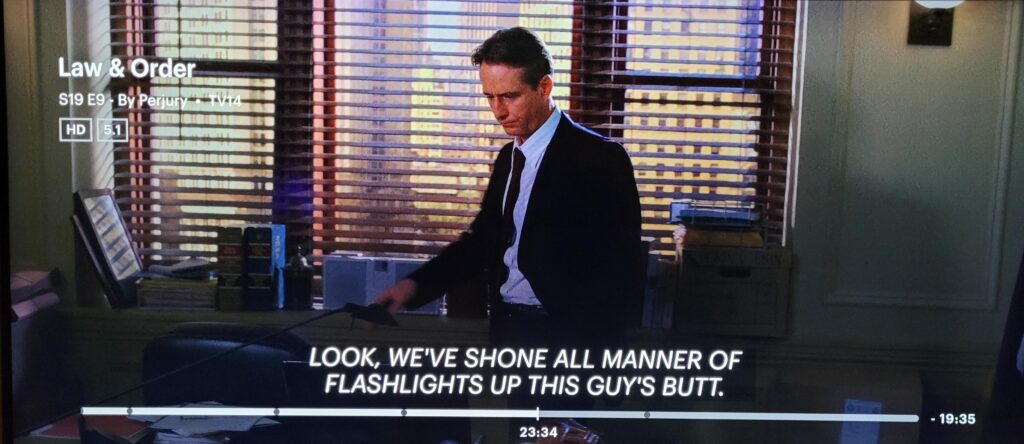 Law & Order is wild
