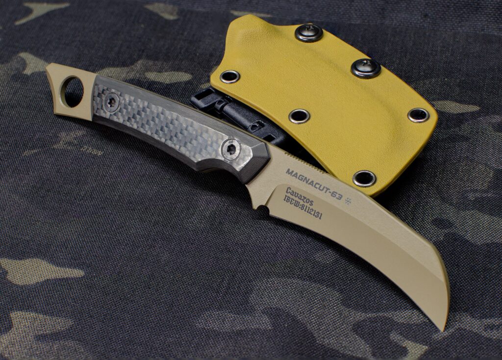 Lineman Cavazos in Magnacut, carbon fiber and coyote Cerakote