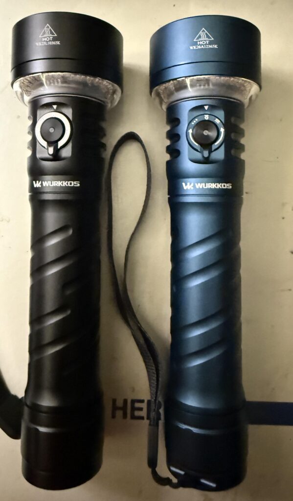 Blue Wurkkos TS27 came in today. Now I have both of these beauties. Unreal value for what you get. Would be cool to see red, green, orange and yellow. And maybe an external charger for these massive batteries.