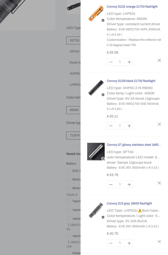 First proper convoy flashlight buy