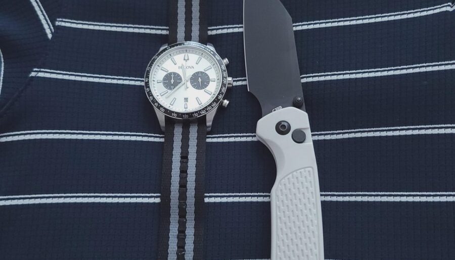 Thursday’s duo. . . Bulova Chronograph and CJRB Pyrite Light