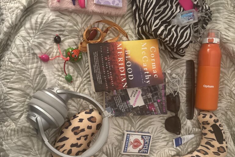 My carry in bag for the plane