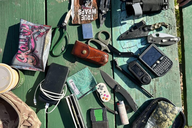 Pocket dump with the boys