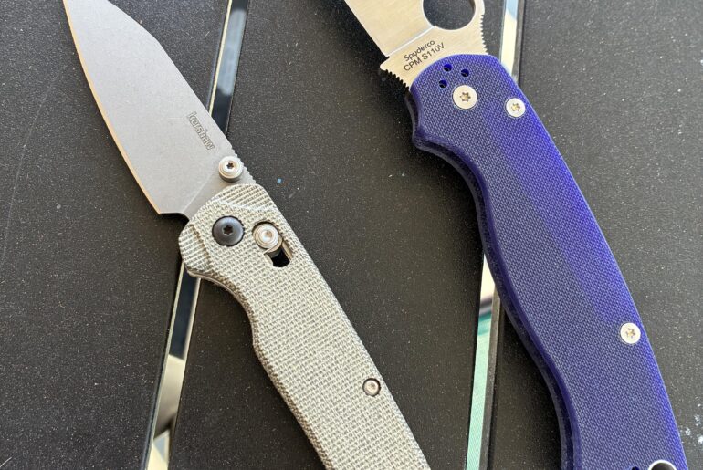 PM2 with CPMS110V above a Kershaw Belair. NKD🤘
