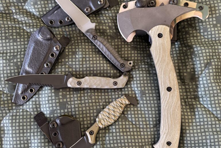 Toor Knives. Krypteia, Darter, the new Pincer (pikal) and ‘Hawk.