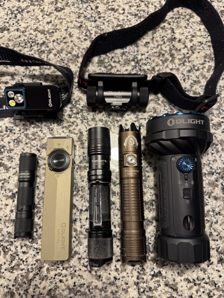 My collection so far. Definitely not as much of an enthusiast as many in here but still love my lights. 11 years now since I purchased the Thrunite TN-12, haven’t been able to kill it.