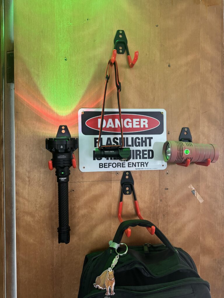 Don't forget your flashlight