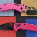 Black on pink is hot.