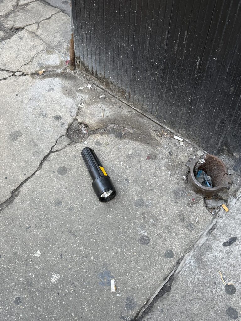 Saw this lonely guy on the sidewalk in Manhattan