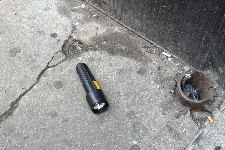 Saw this lonely guy on the sidewalk in Manhattan