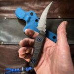 N690 EDC with CF/blue G10