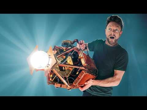 YouTuber "DIY Perks" Builds Homemade Watercooled >100,000lm Single COB-LED Light-Cannon
