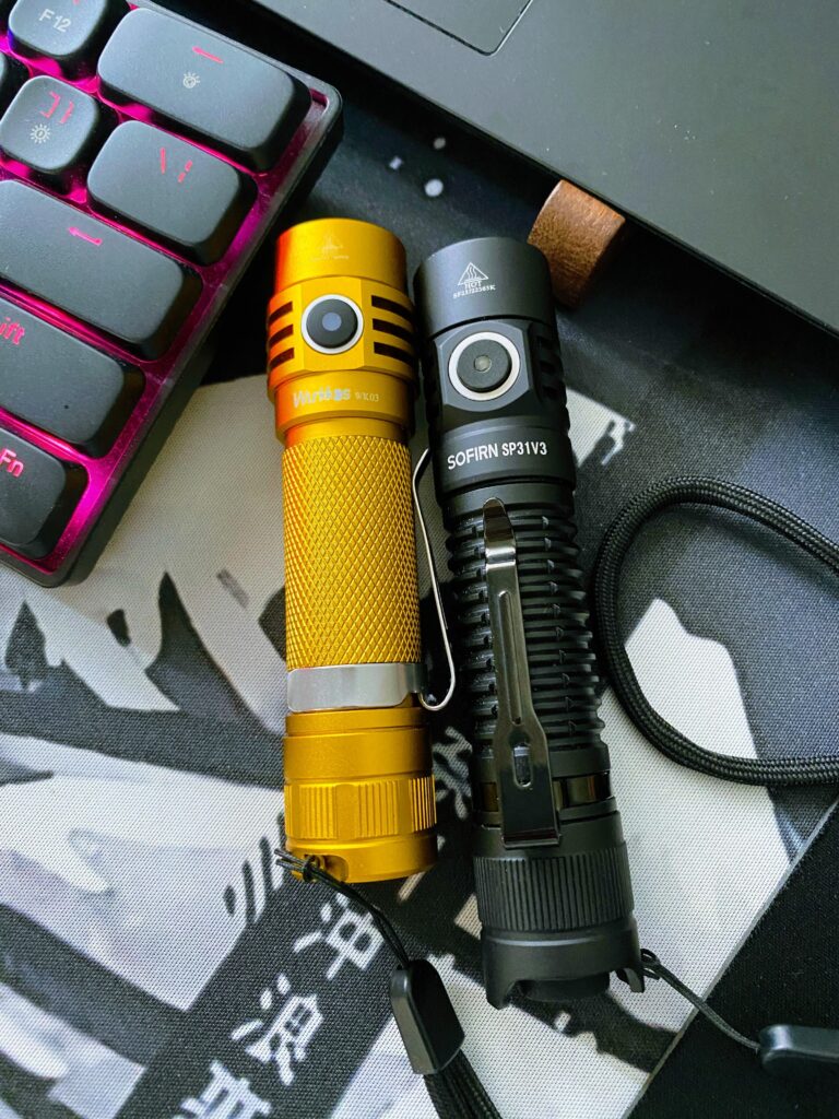 Sofirn SP31 v3 and Wurkoss WK03 Golden NLD