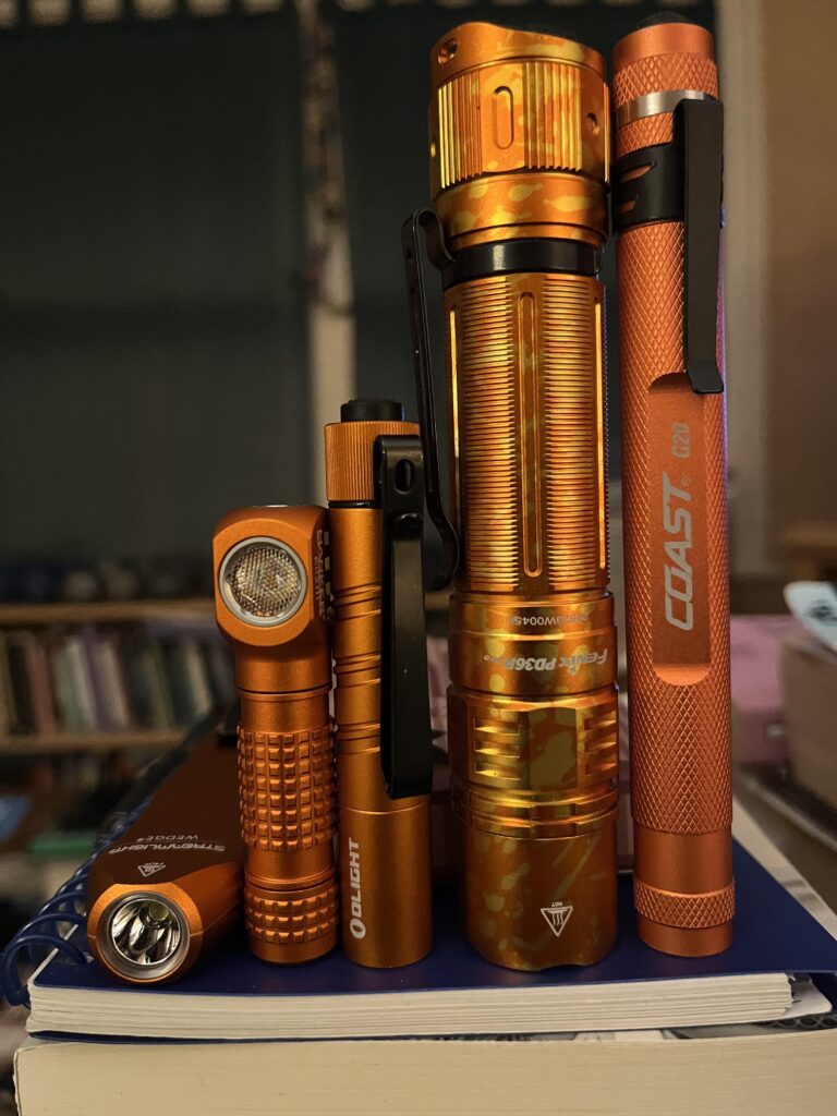 Orange Aluminum lights