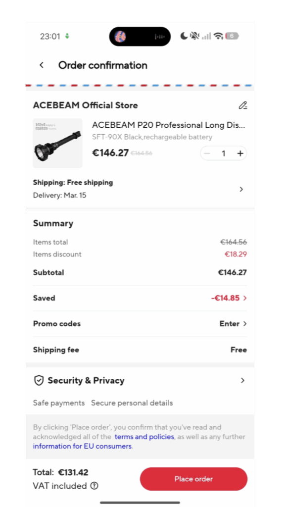 Have Acebeam discontinued the p20 with an sbt-90.2?
