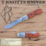 Spear point Barlow with Narra wood covers.