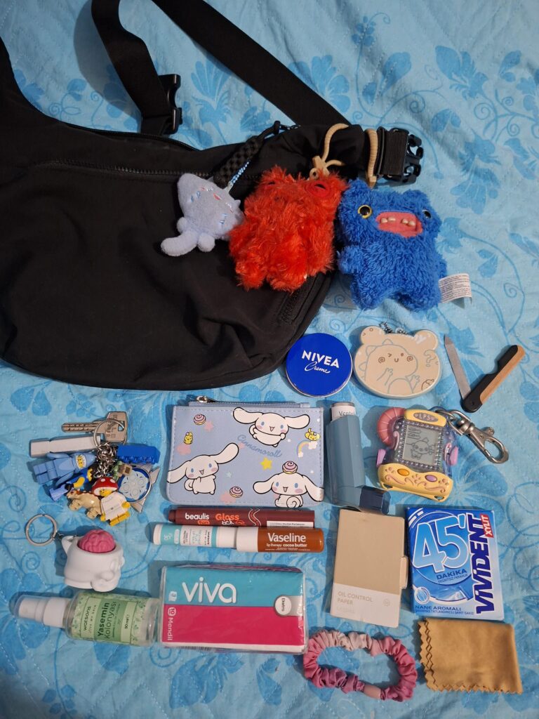 I carry this bag with me everywhere. What does it say about me?