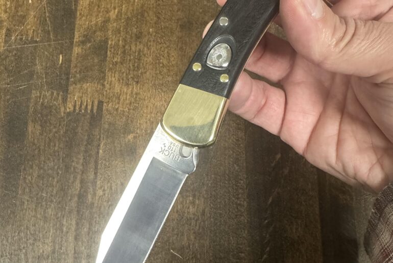 Nostalgia hits hard with this one. Buck 110 Auto.