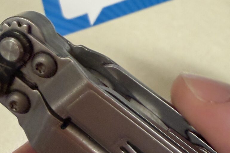 I have a PowerPint that has been great but there are two things wrong with it. 1. Some of the tools are really stiff to get out. Even after a couple months of usage. And 2. My scissors don’t seem to go all the way down when they are closed. Any help or tips is appreciated.