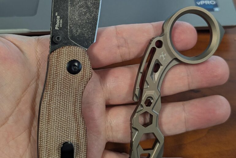 Today's carry. Kizer Phoca + Kansept PryMate!